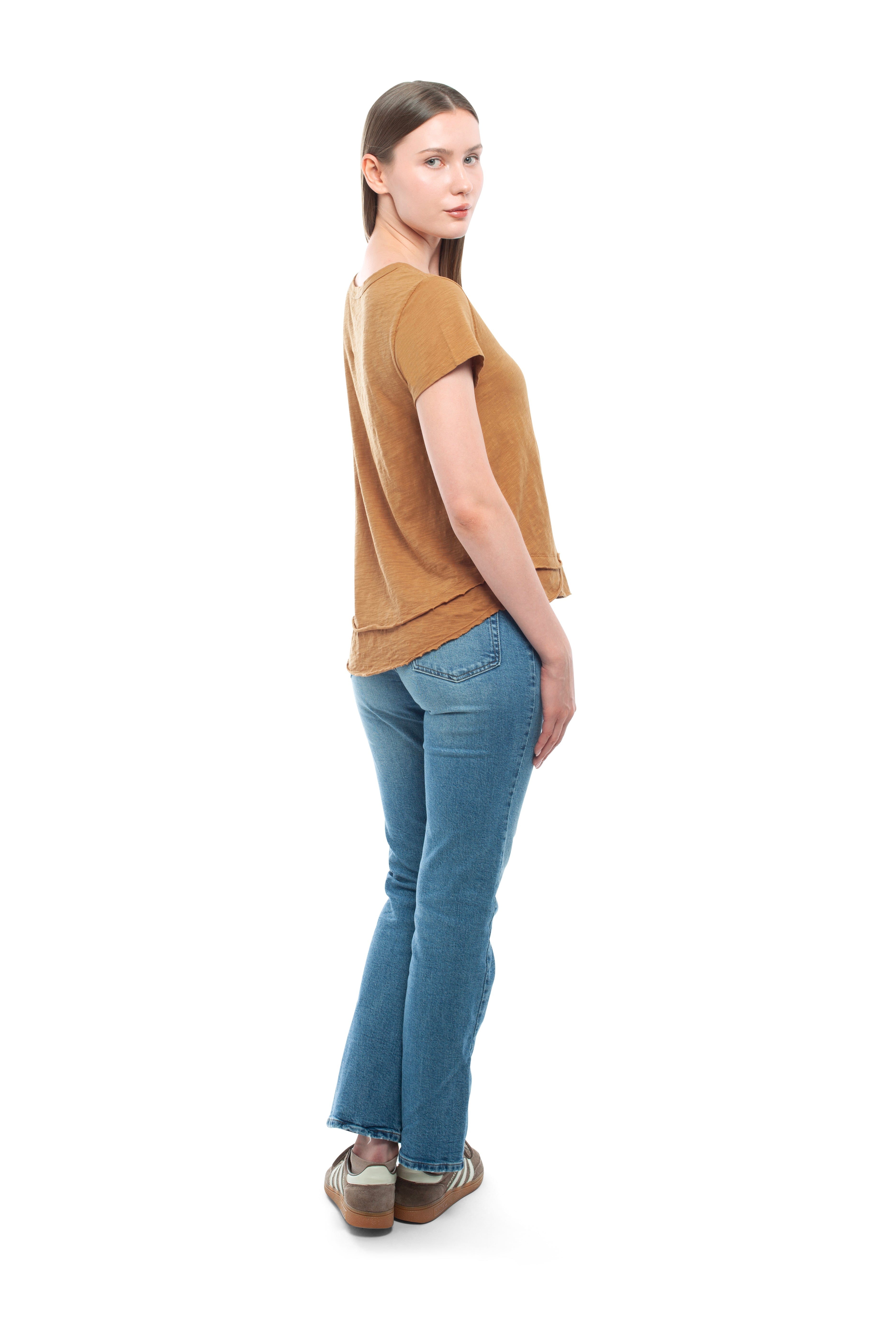 Short Sleeve Mock Layer Tee