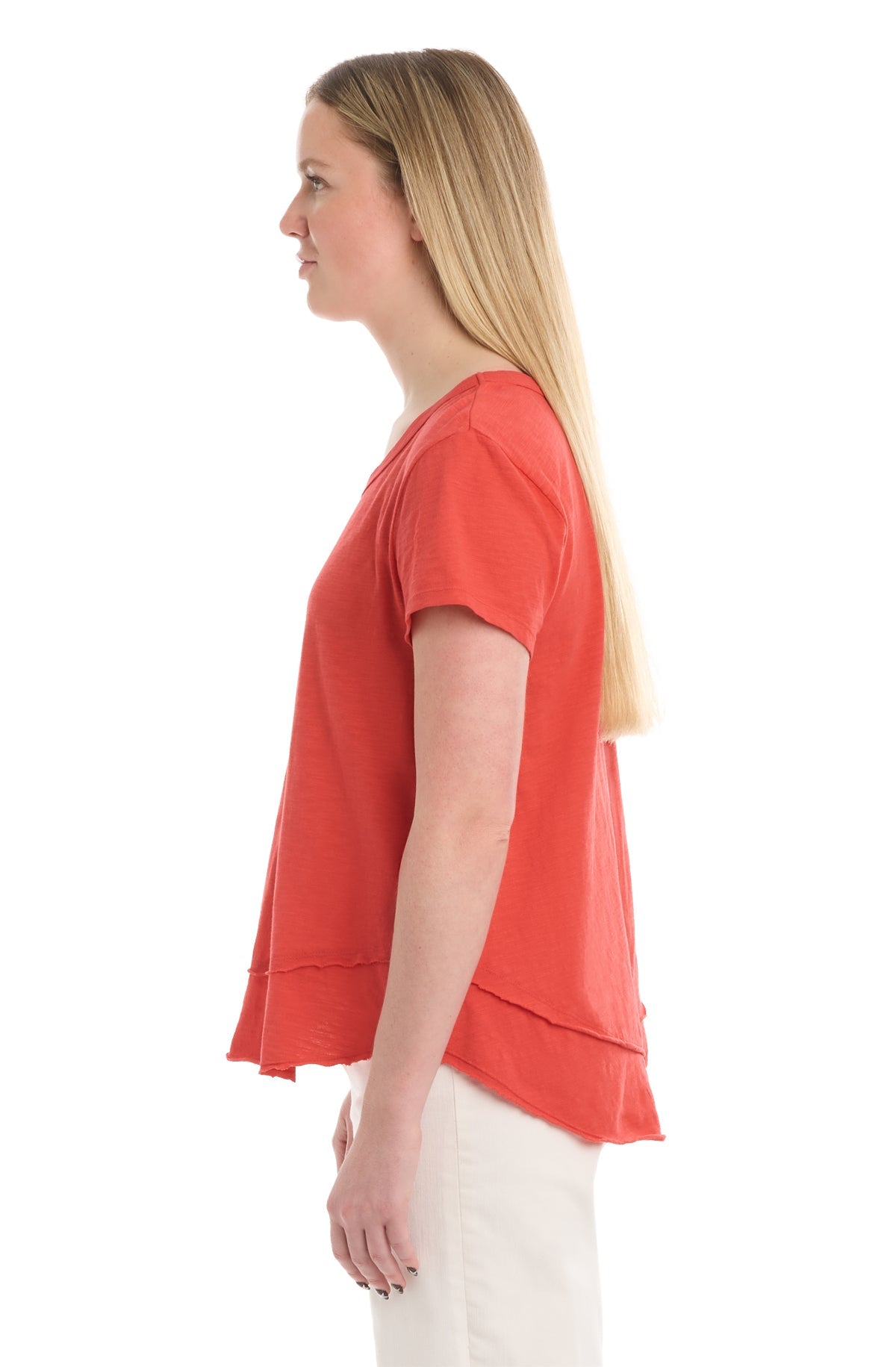 Short Sleeve Mock Layer Tee