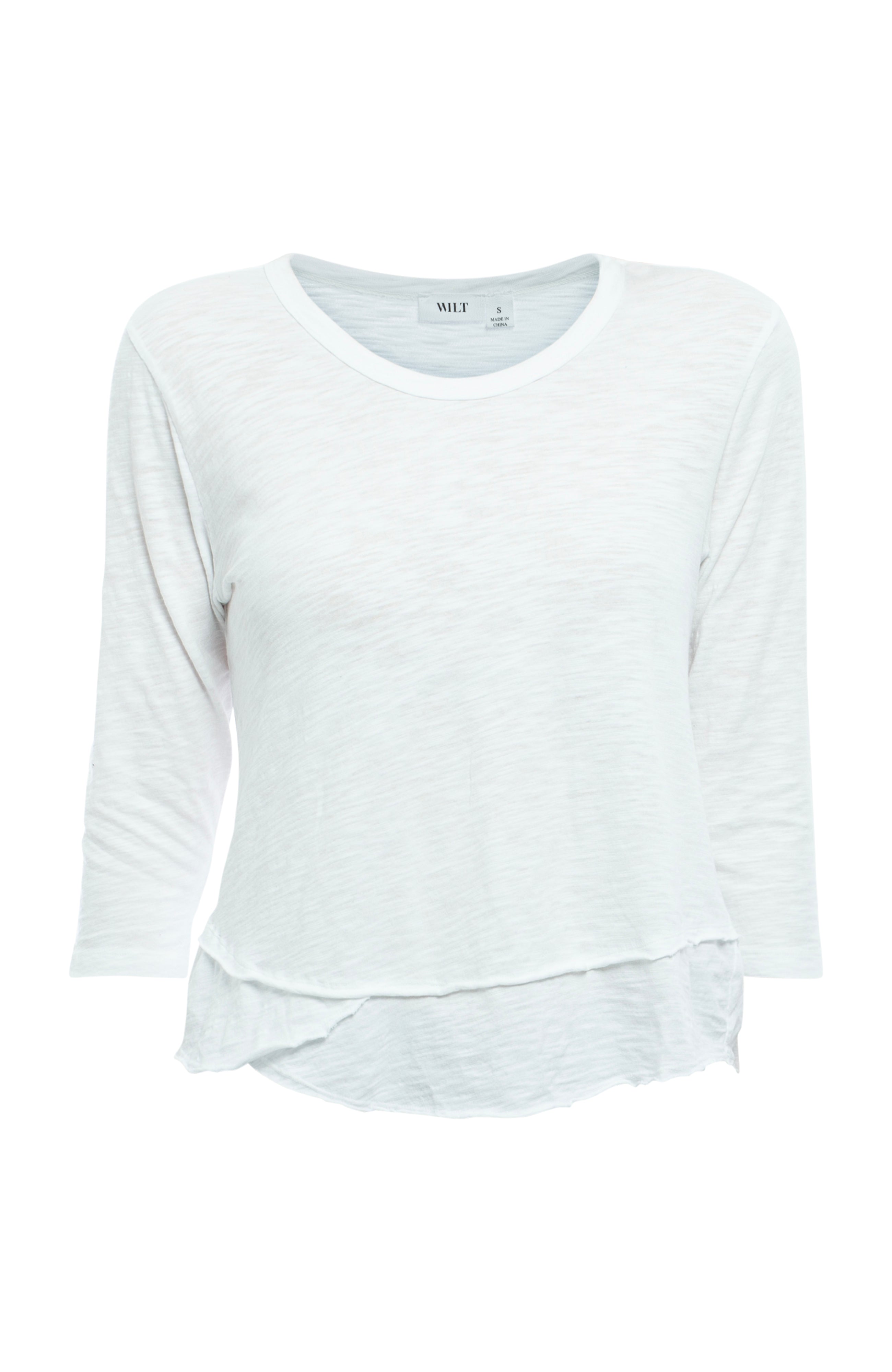 3/4 Sleeve Mock Layer