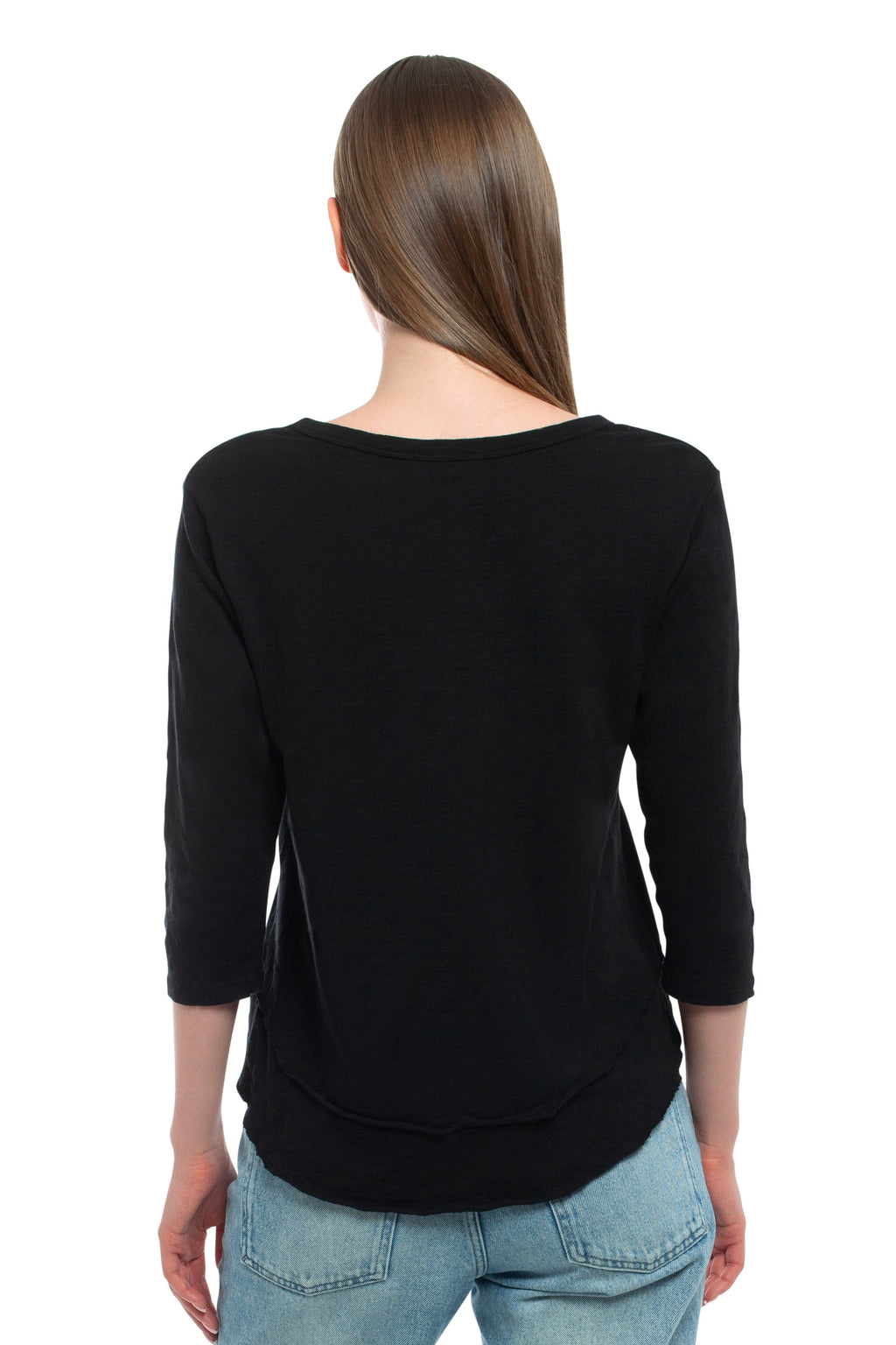 3/4 Sleeve Mock Layer