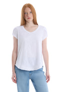 Eyelet overlap cap sleeve