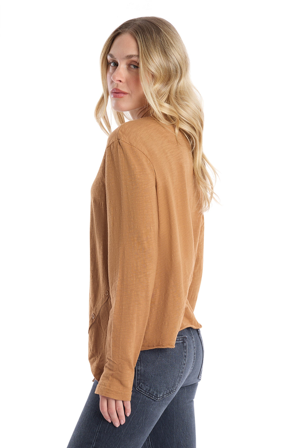 Long Sleeve with Asymmetrical Hem